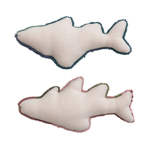 Woven Fish Shaped Pillow