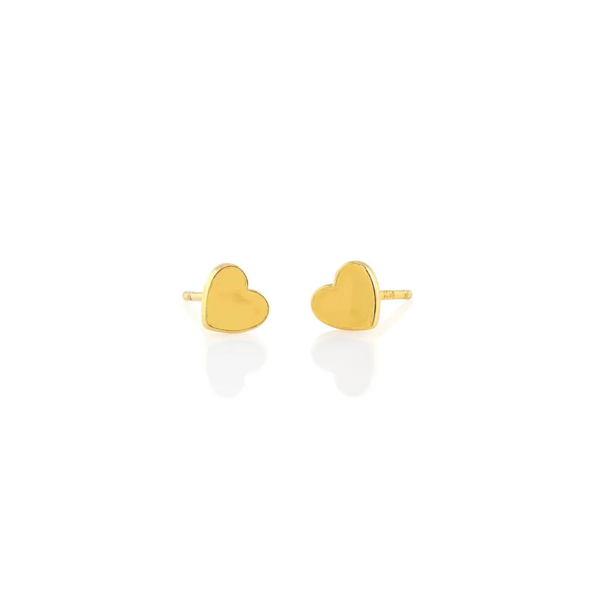 Petite Heart Enamel Stud Earrings
