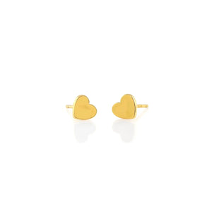 Petite Heart Enamel Stud Earrings