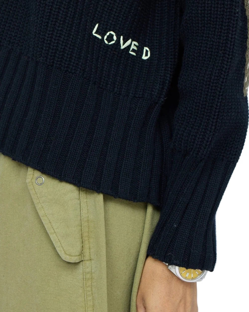 Black Marlow Imperfect Heart Sweater