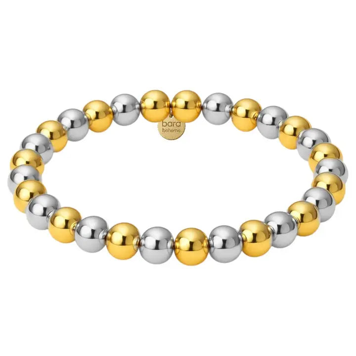 Classic "2 TONE" Stretchy Bead Bracelets