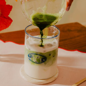 Blue Astrological Lowball Glasses