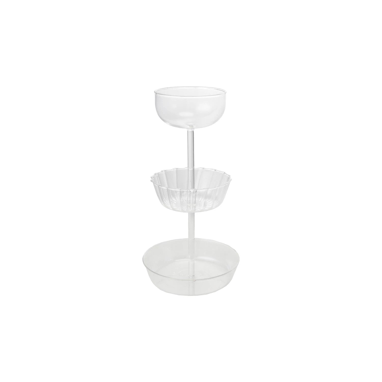 Three-Tier Glass Tray