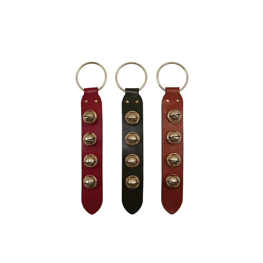 Leather & Metal Bells Door Hanger
