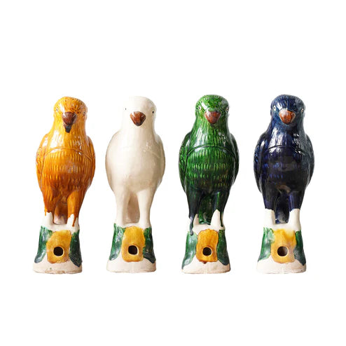Hand-Painted Porcelain Bird.