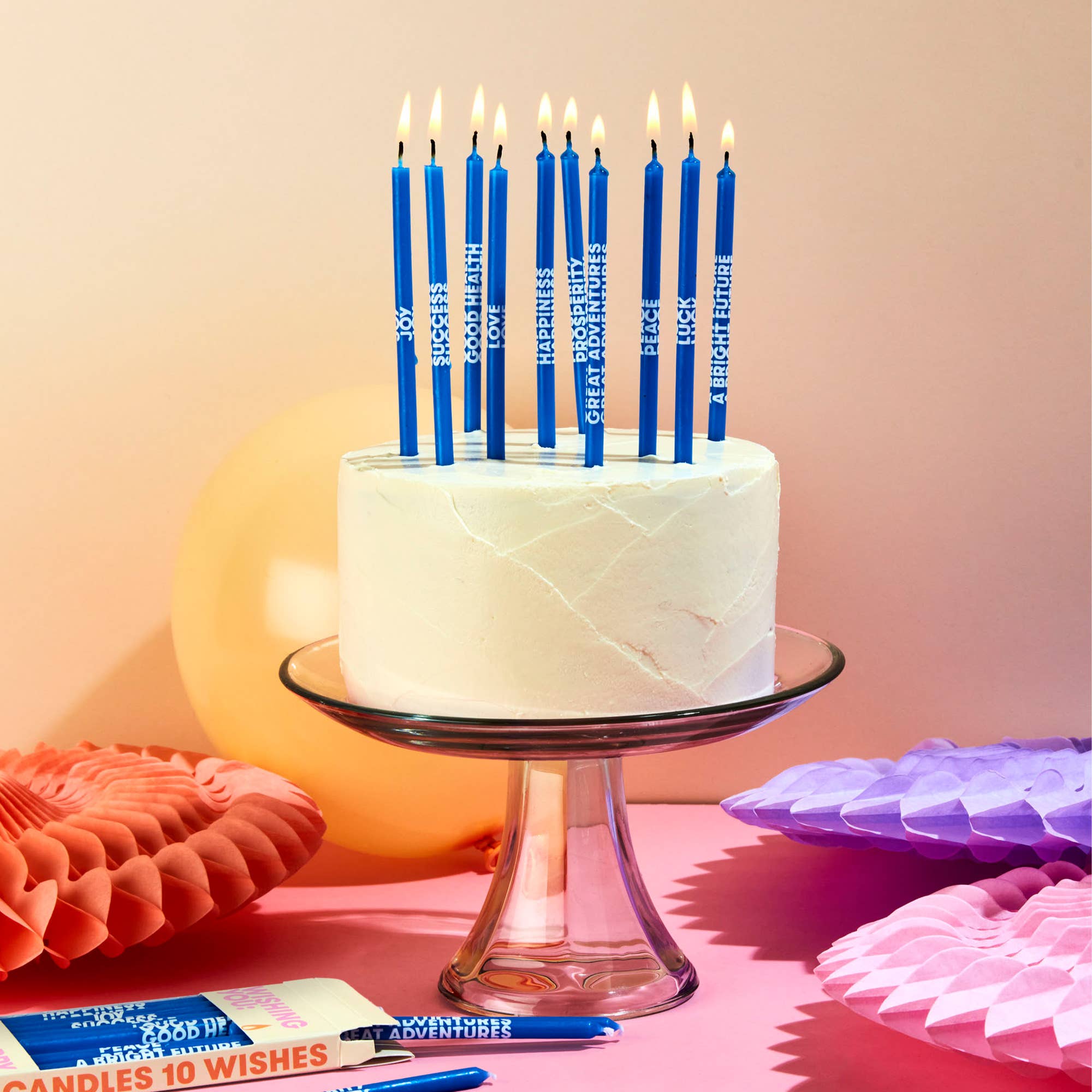 Multicolor Birthday Wishes Candles