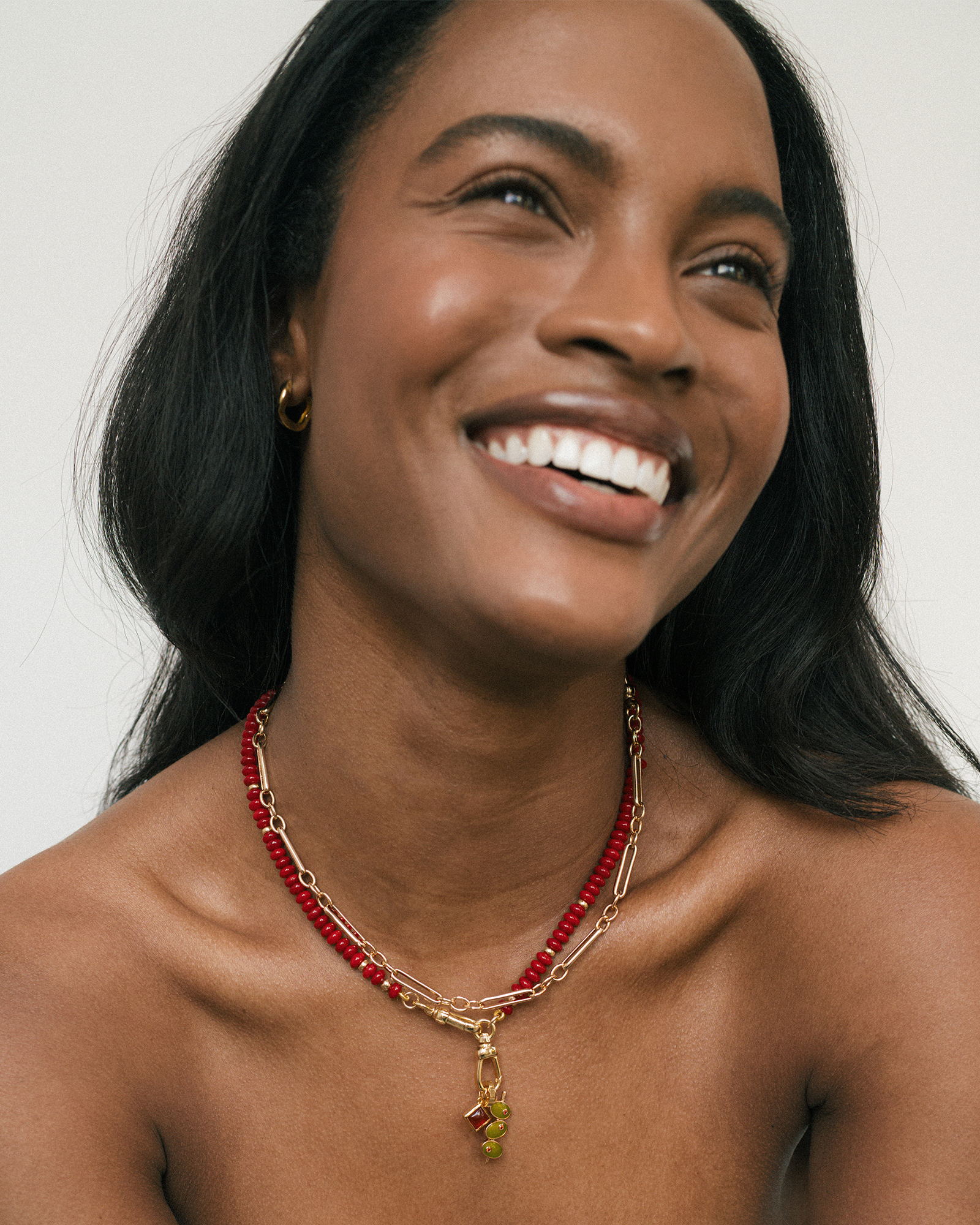 Tomato Sonia Gemstone Necklace