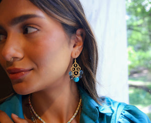 Turquoise Frances Earrings
