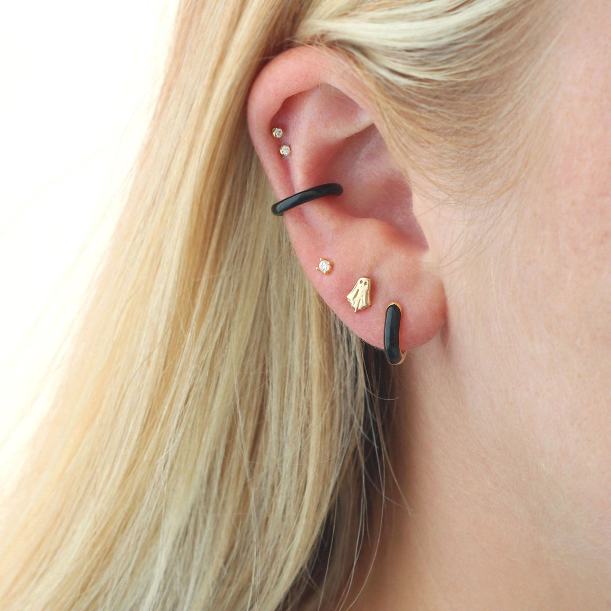 Gold Ghost Studs