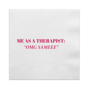 Me As A Therapist Cocktail Paper Napkins