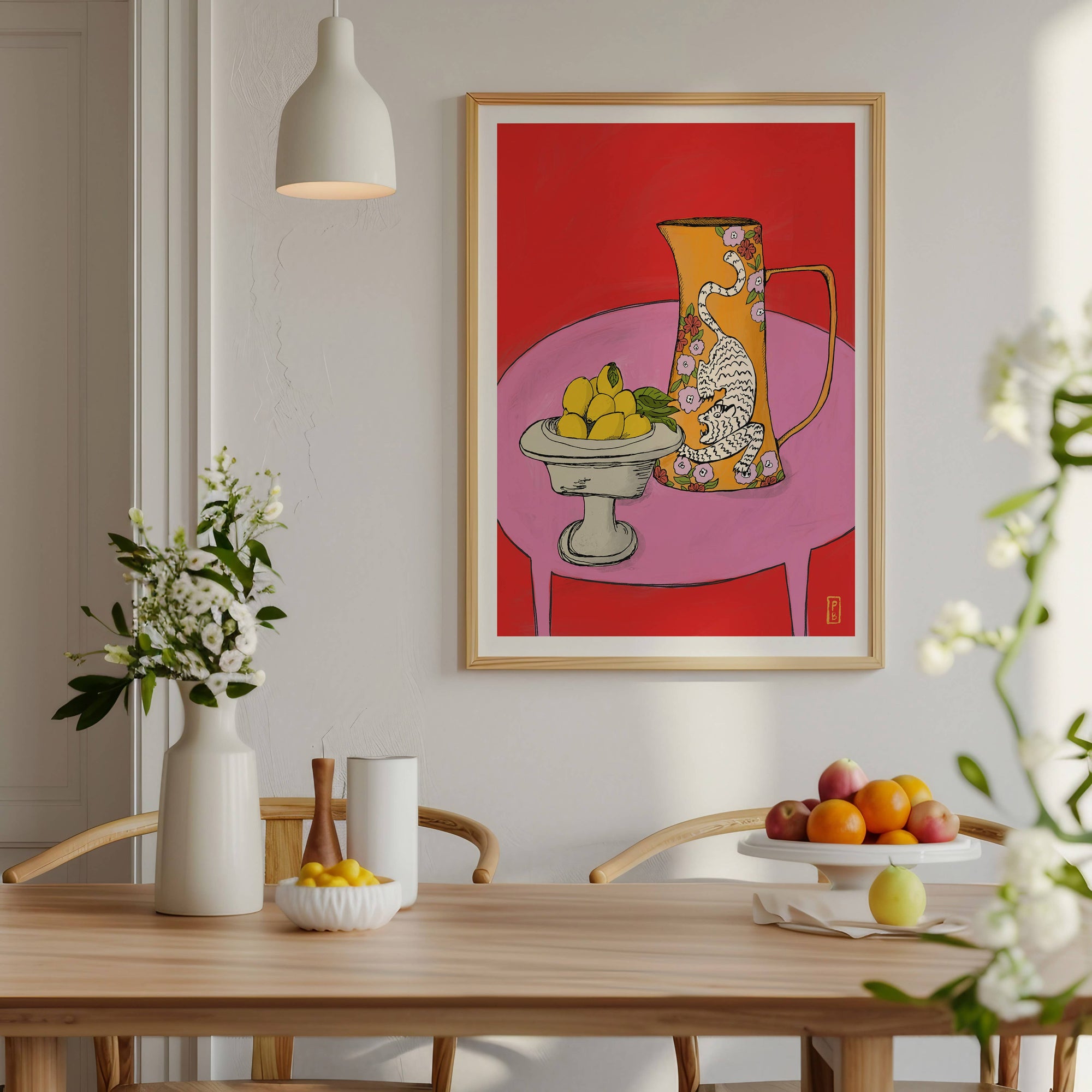 Tiger Pitcher Giclée Print