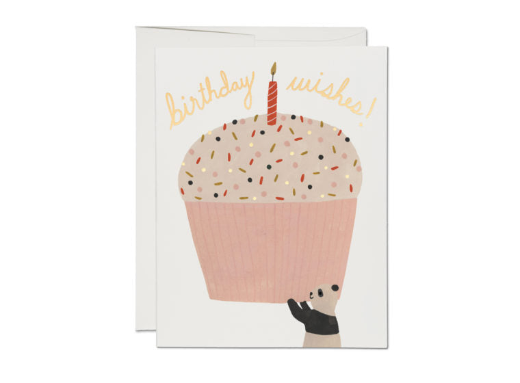 Panda Cupcake Birthday Card