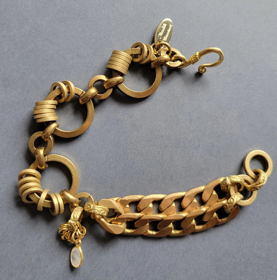 Circle Chain Brass Bracelet