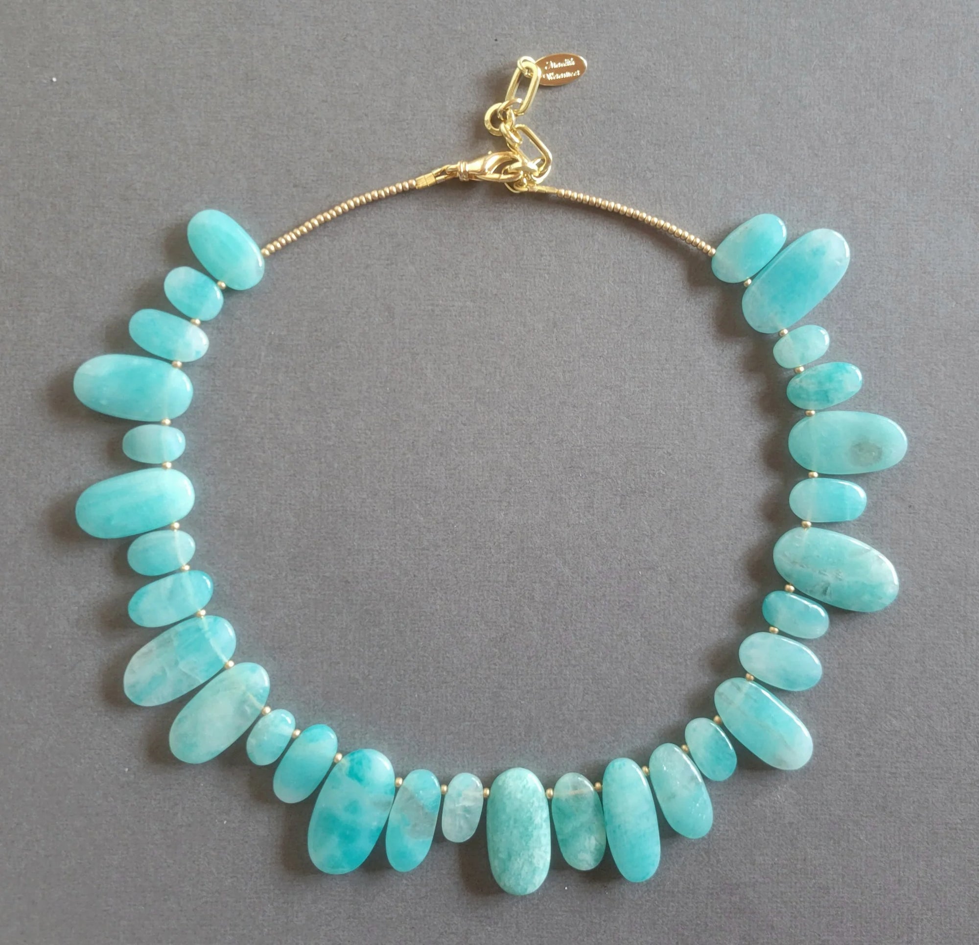 Oval Amazonite Collar Necklace