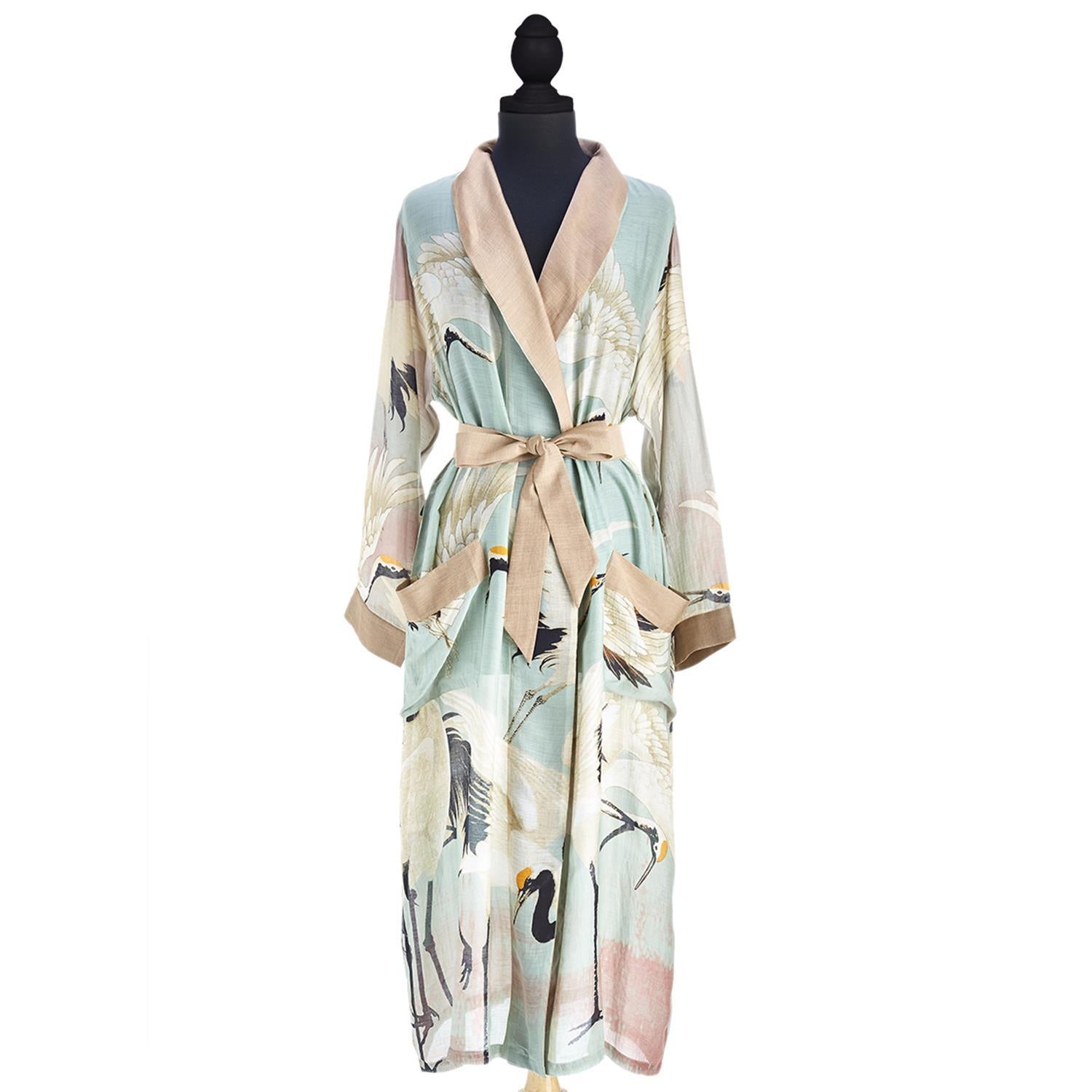Aqua Heron Robe