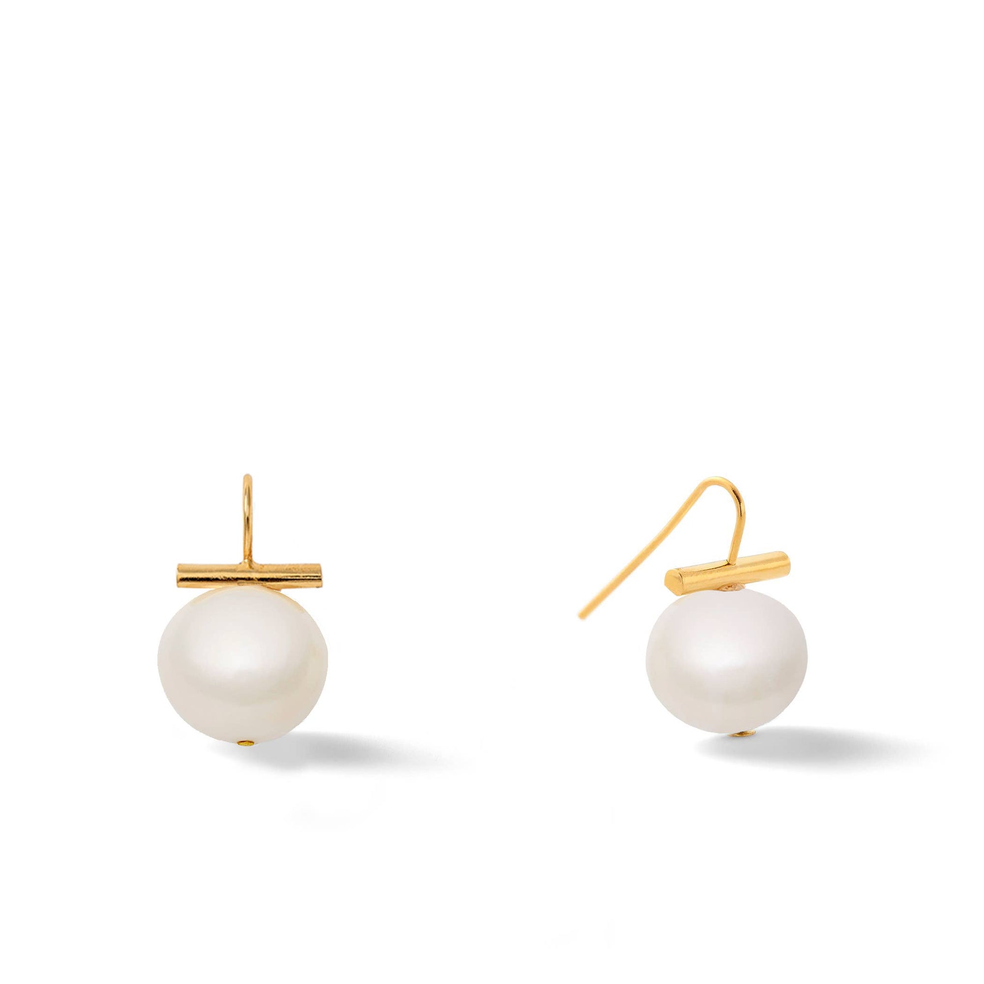 Medium Pebble Pearls Earrings