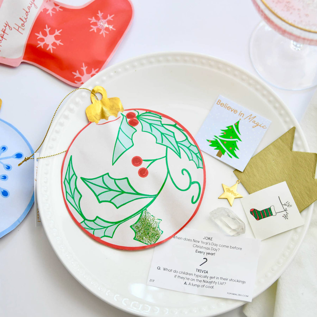 Christmas Tear-Open Surprise Pockets