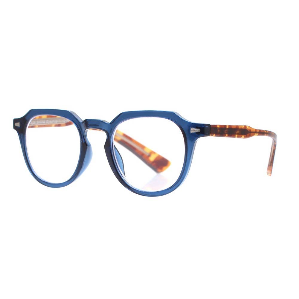 Benn - Matte Navy Blue - Matte Tortoise