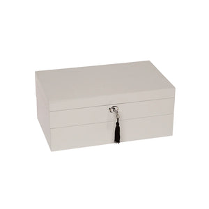 White Lacquer Stackable Jewelry Box