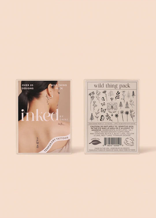 Wild Thing Temporary Tattoo Pack