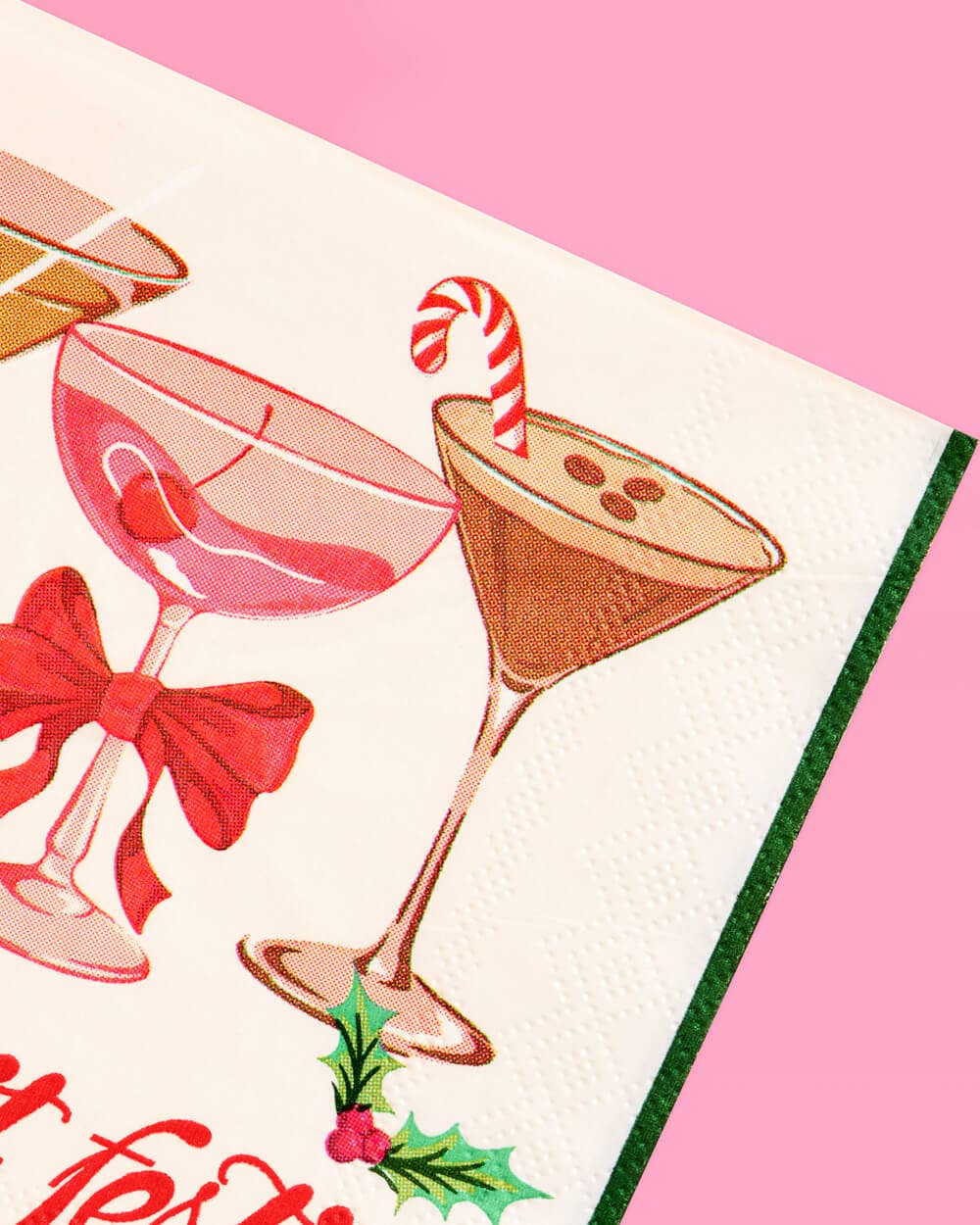 Christmas Cocktail Napkins "Tini Bit Festive"