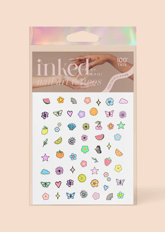 Daisy Dreams Nail Art Temporary Tattoo Pack