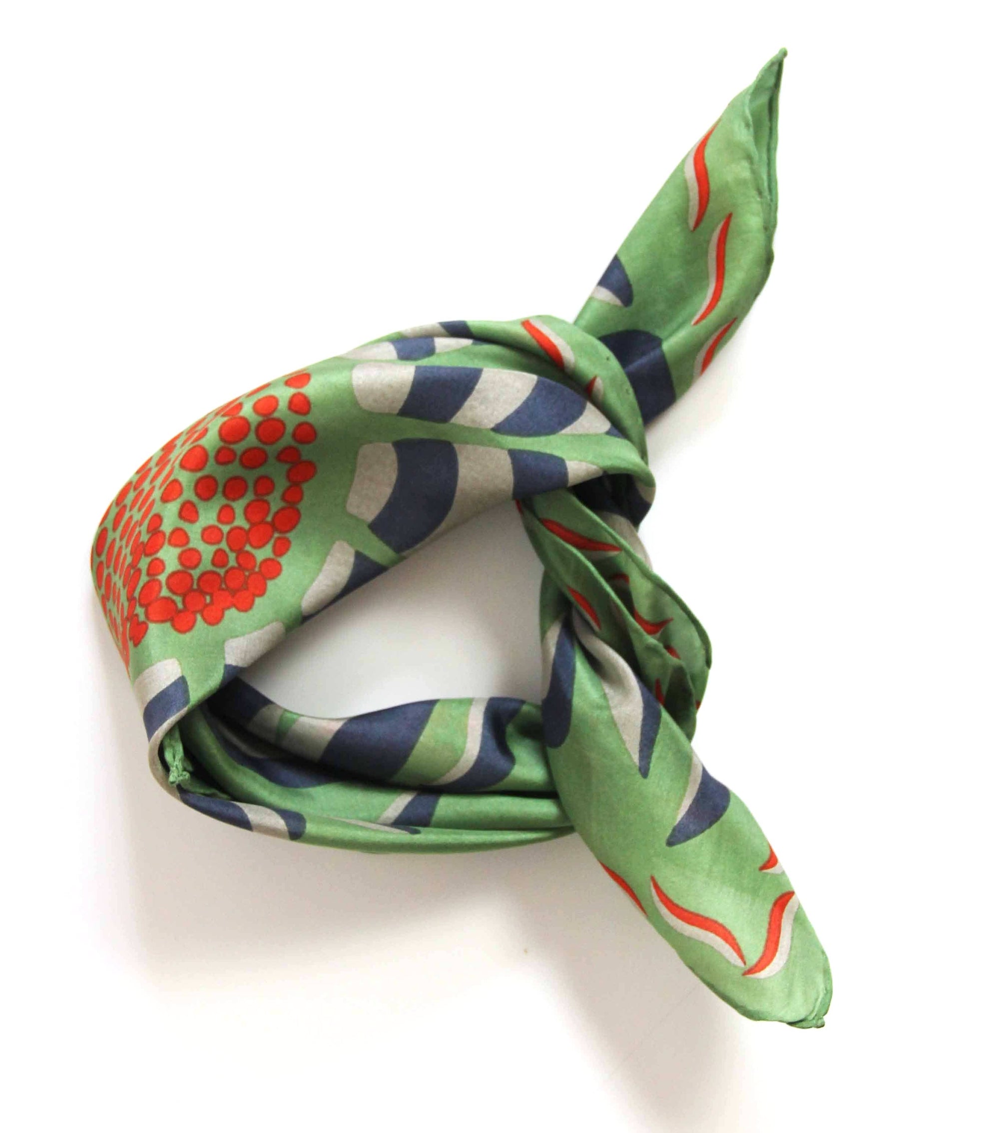 Mini Forget-Me-Not Khaki Scarf