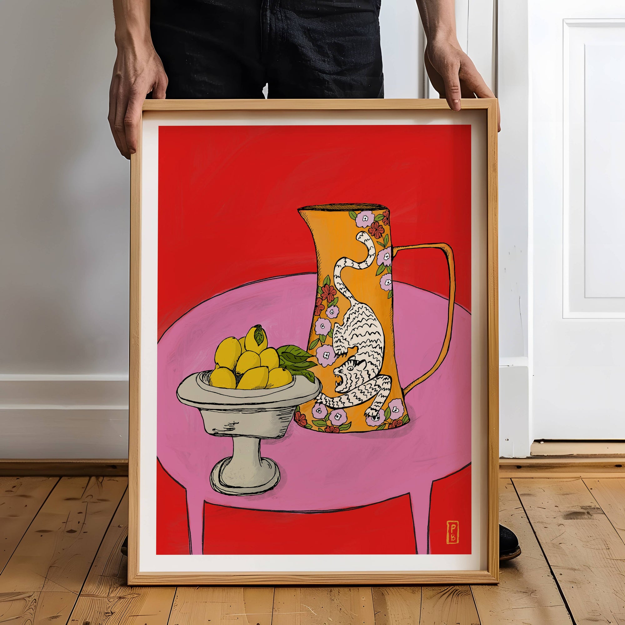 Tiger Pitcher Giclée Print