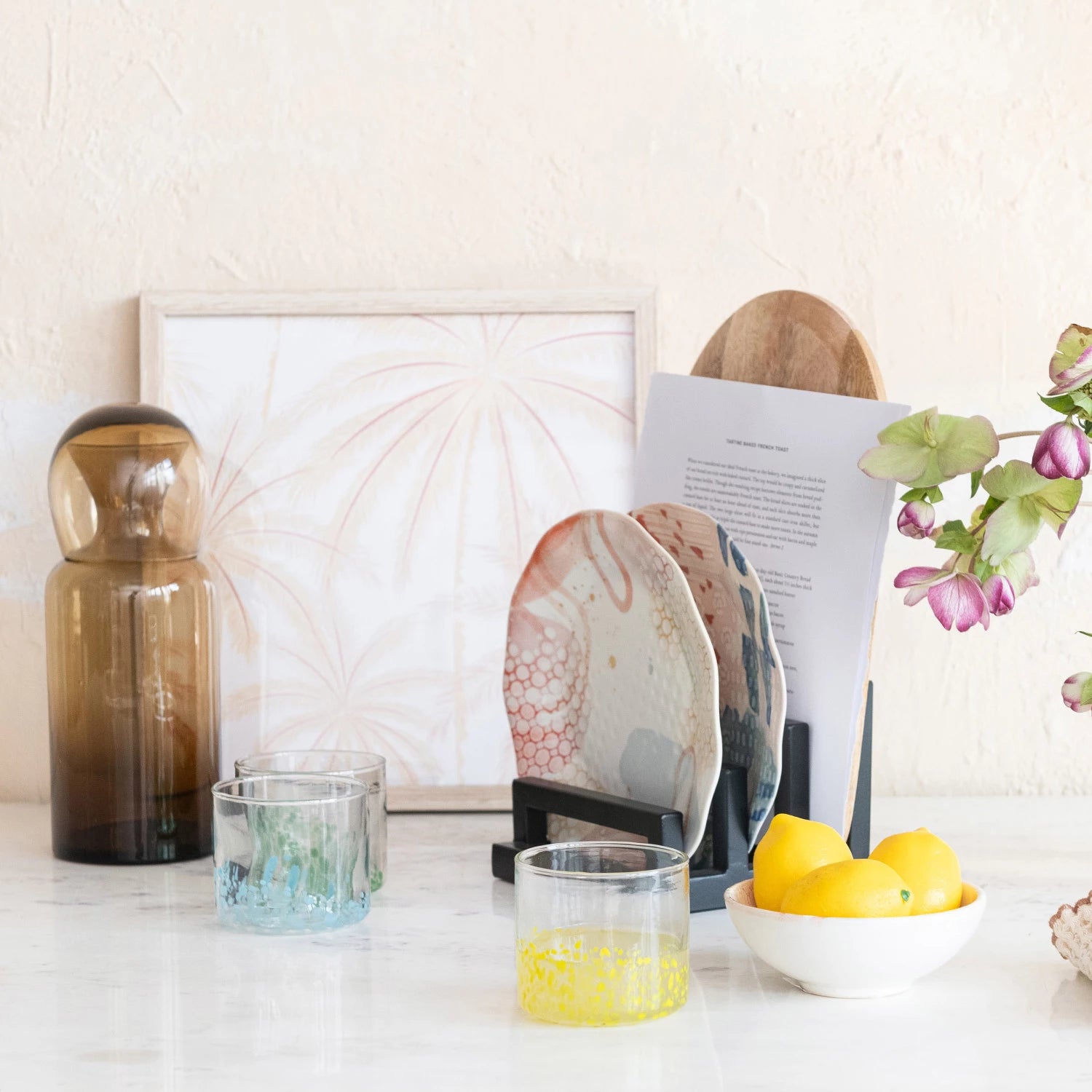 Amber Glass Carafe