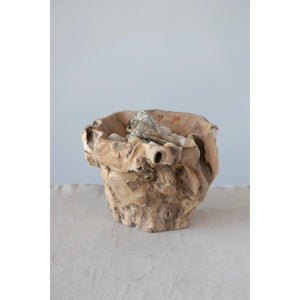 Teakwood Stump Bowl