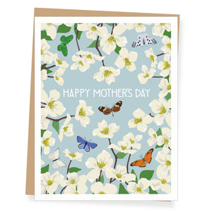 Dogwood & Butterflies Mother's Day Card
