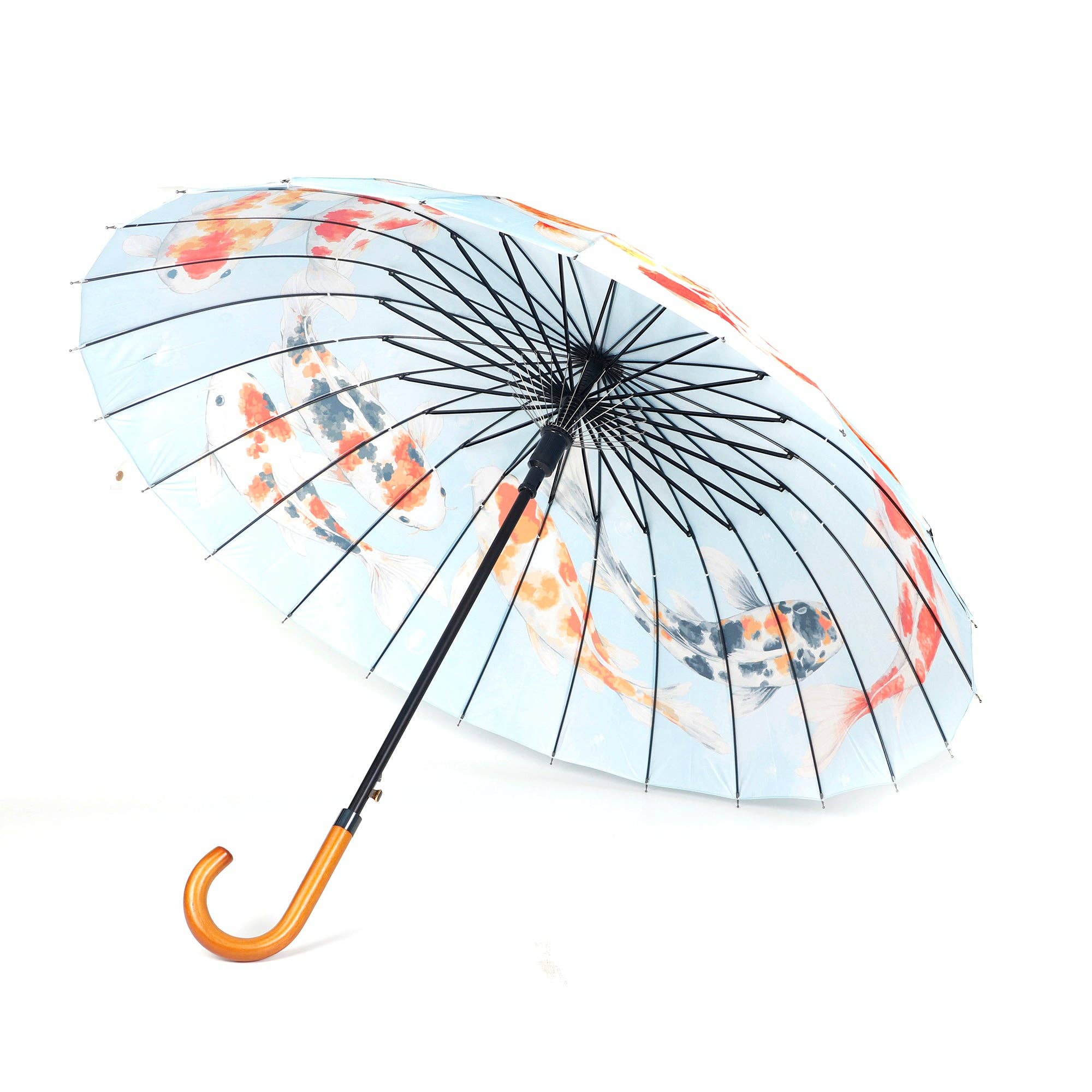 Windproof Japanese Koi Umbrella
