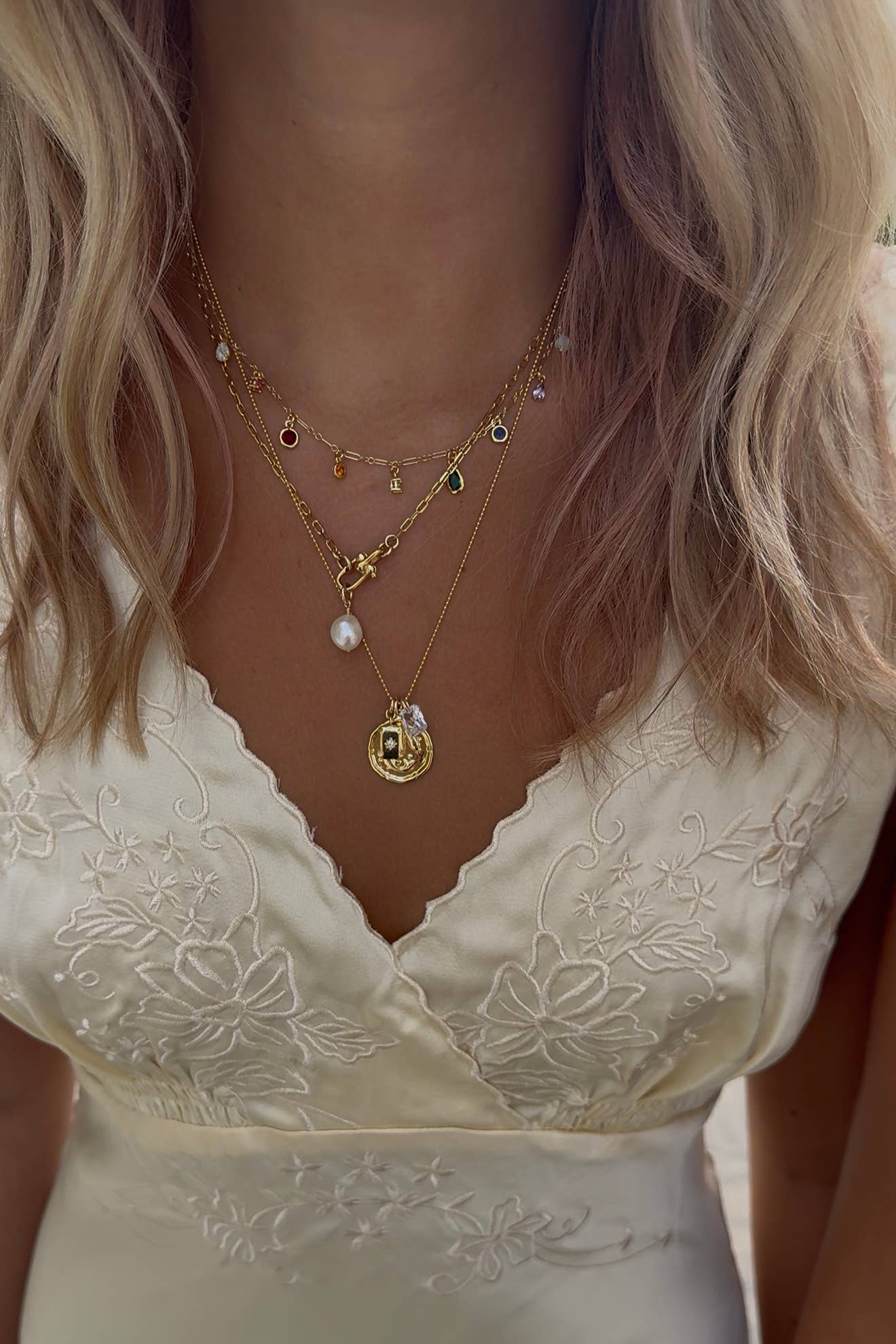 Gold Paperclip Keepsake Chain