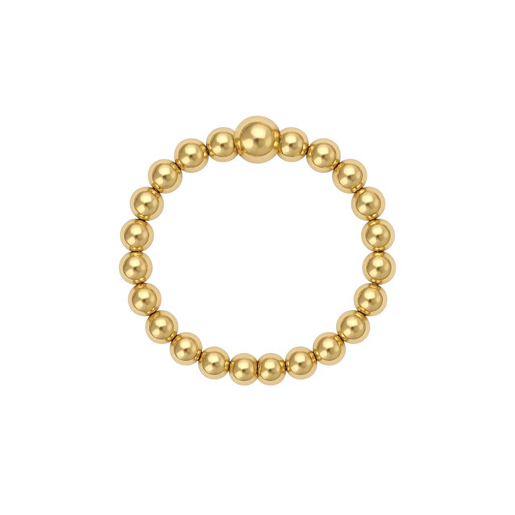 2MM Stretchy 14K Gold Filled Ring - Box Turtle