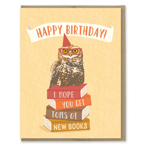 New Books Birthday Card