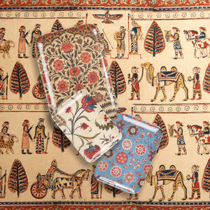 Kalamkari Tray Set