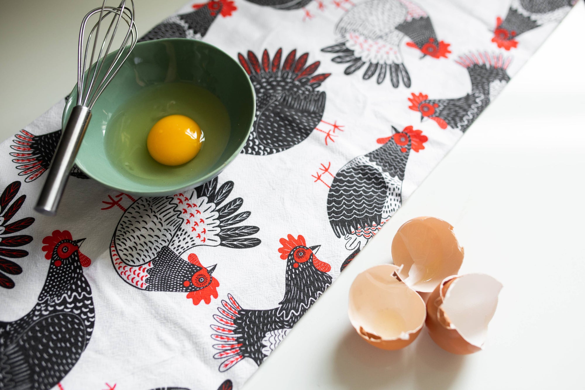 Chicken Tea Towel - Farmhouse Kitchen Towel Decor
