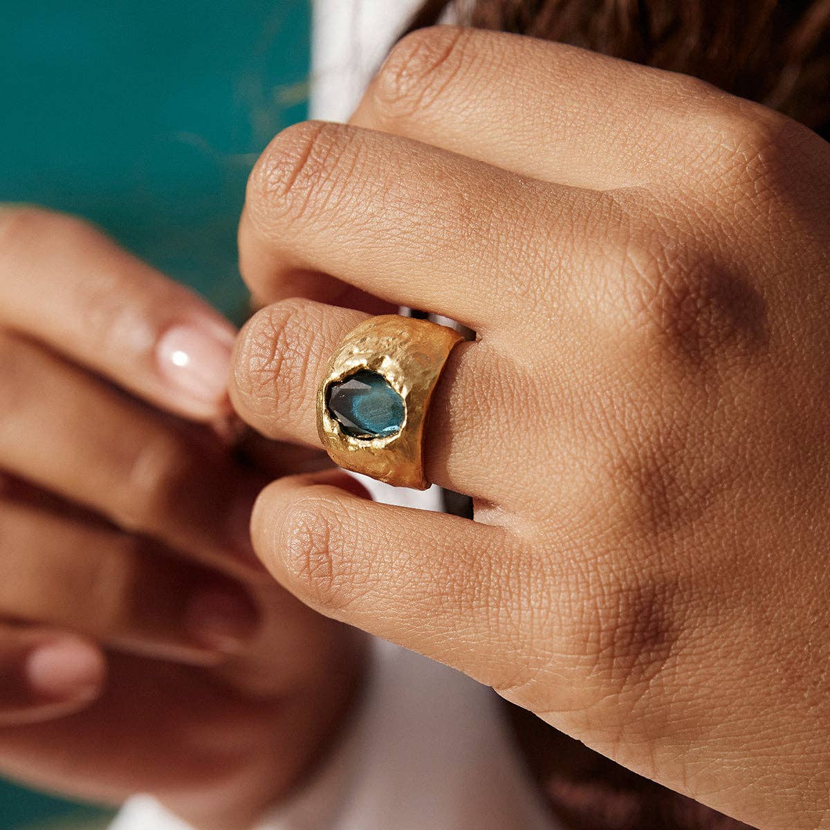 Carmen Cerulean Blue Ring