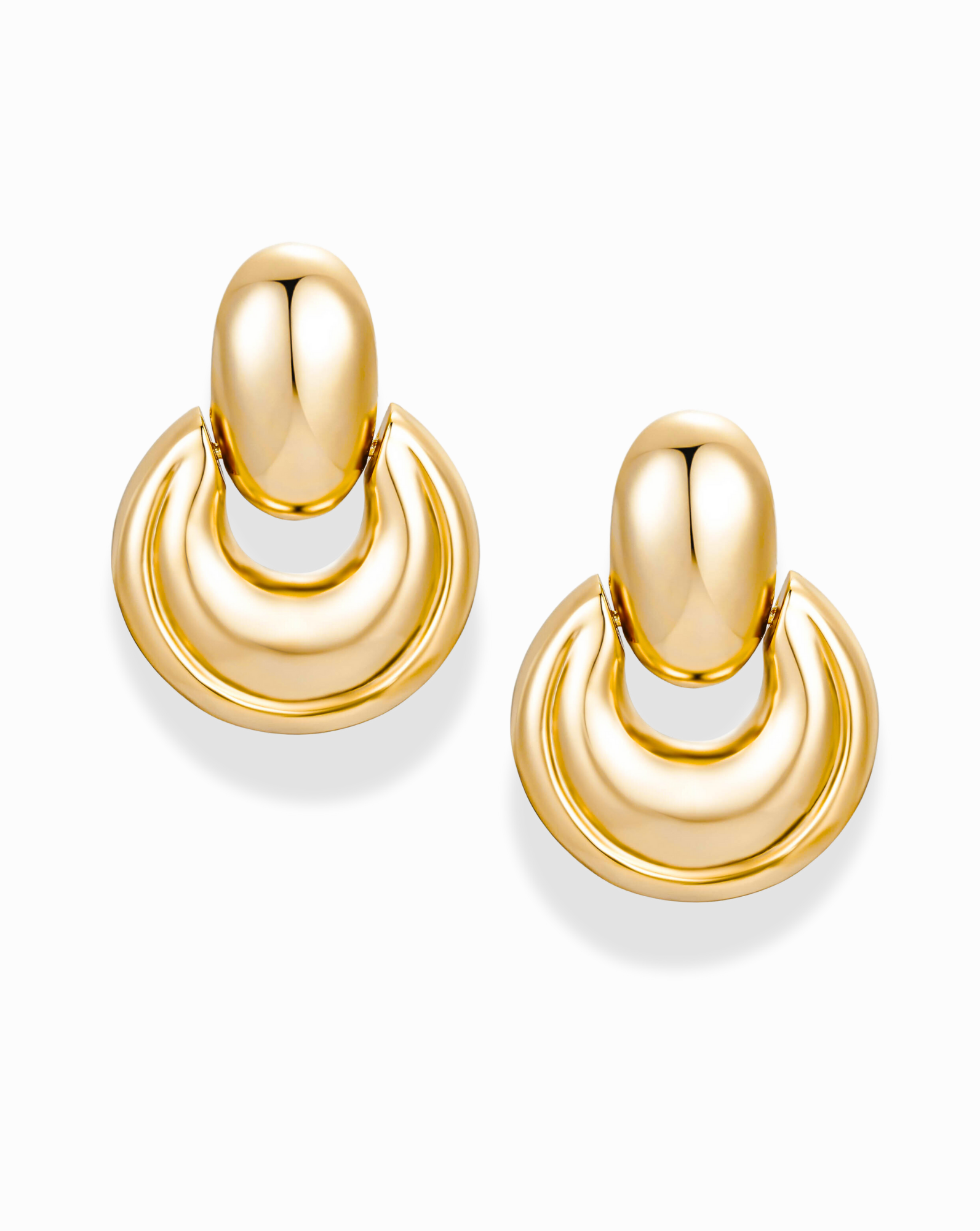 Gold James Statement Earrings