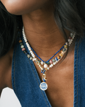 Coconut Sonia Gemstone Necklace