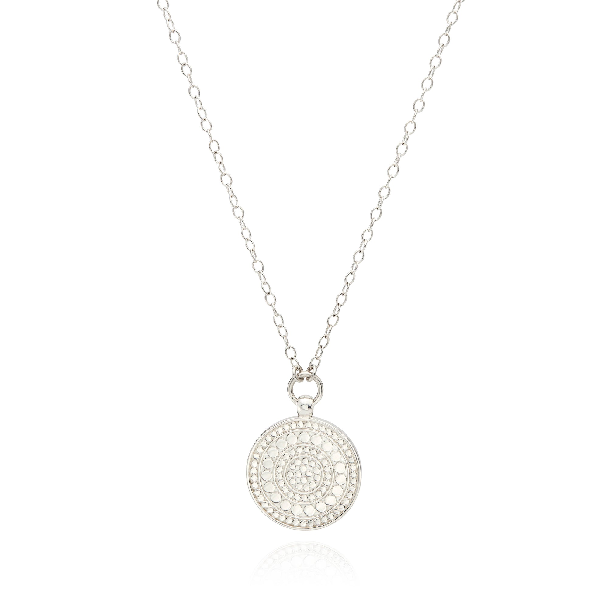 Classic Reversible Disc Pendant Necklace