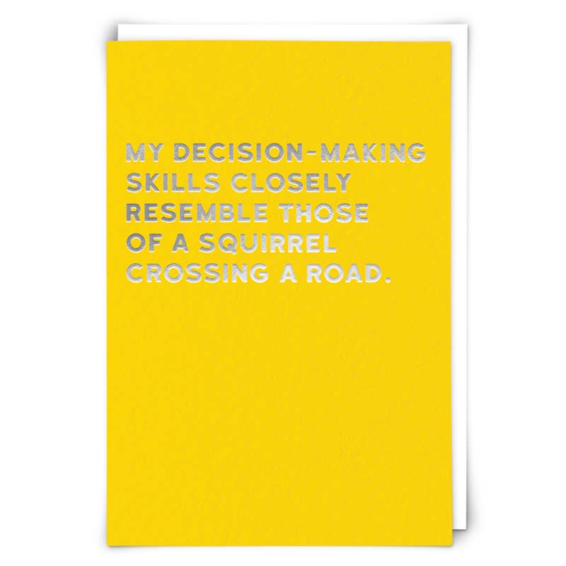 Squirrel Decisions Card