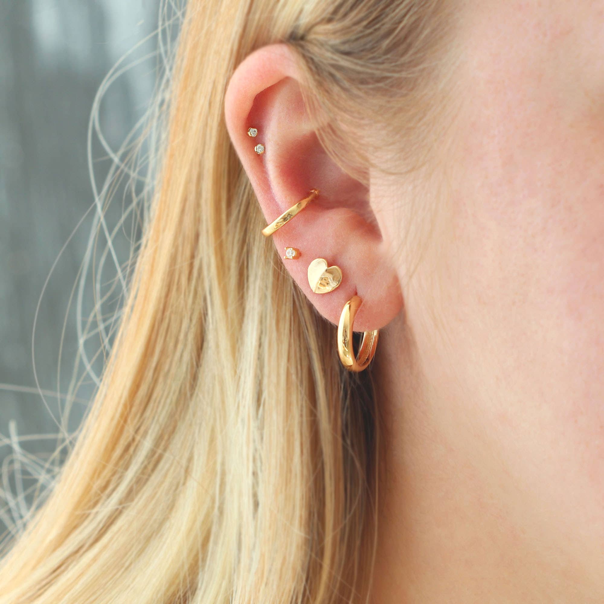 Gold Hoya Plant Studs