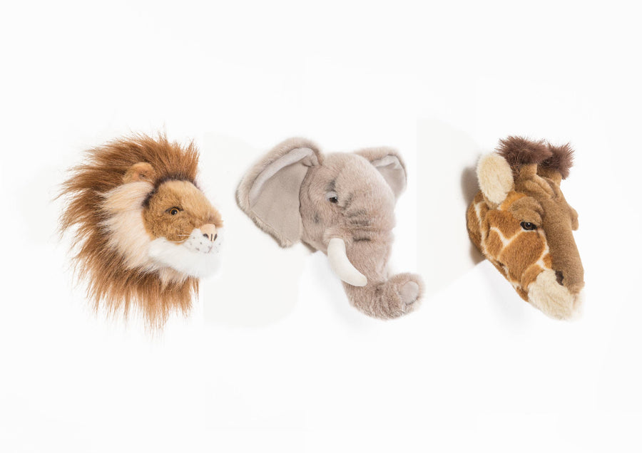 Lion/Elephant/Giraffe Mini Trio Wall Hangings