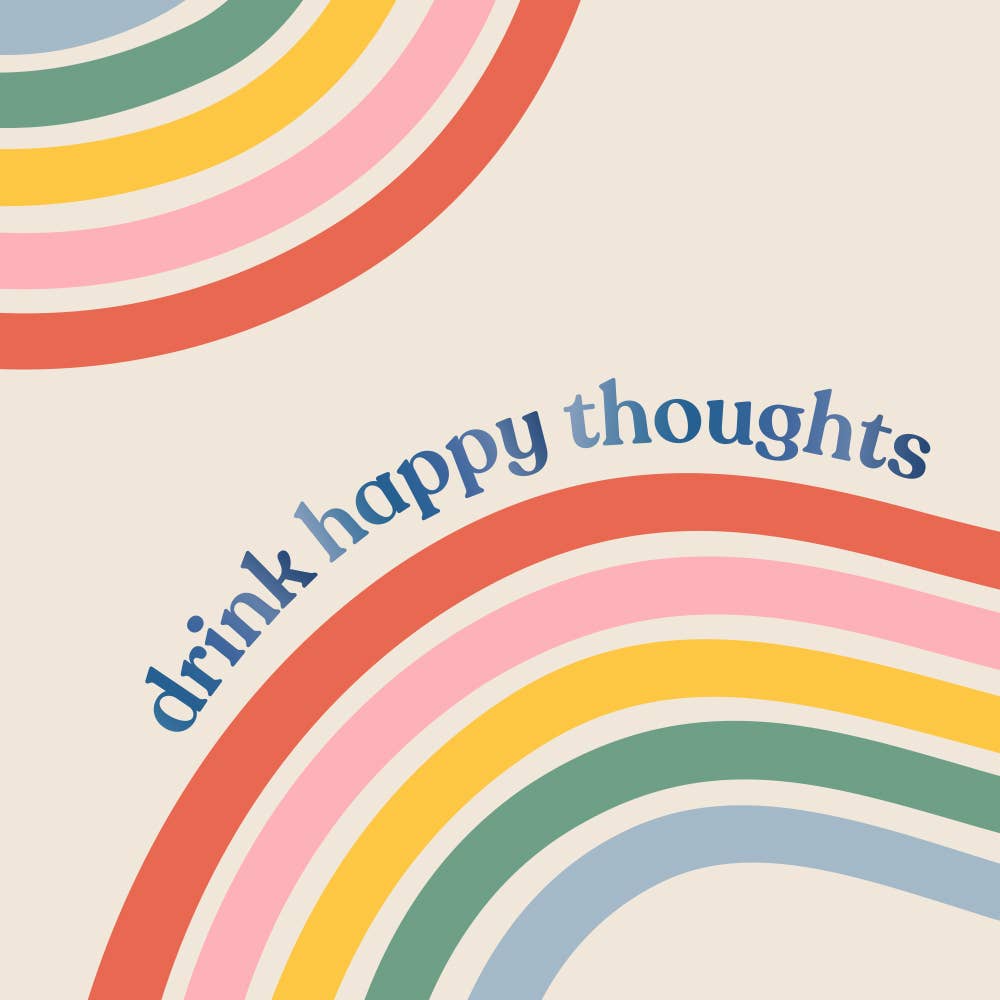 Drink Happy Thoughts Cocktail Napkins