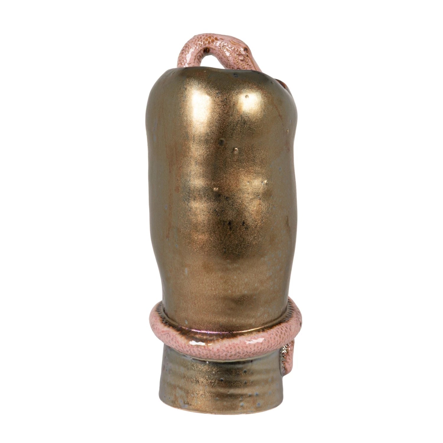 3D Pink Snake Stoneware Vase - Box Turtle