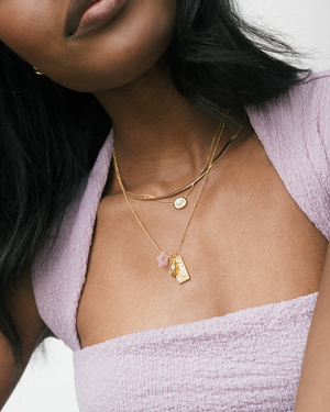 Pink Quartz Maia Star Spacer