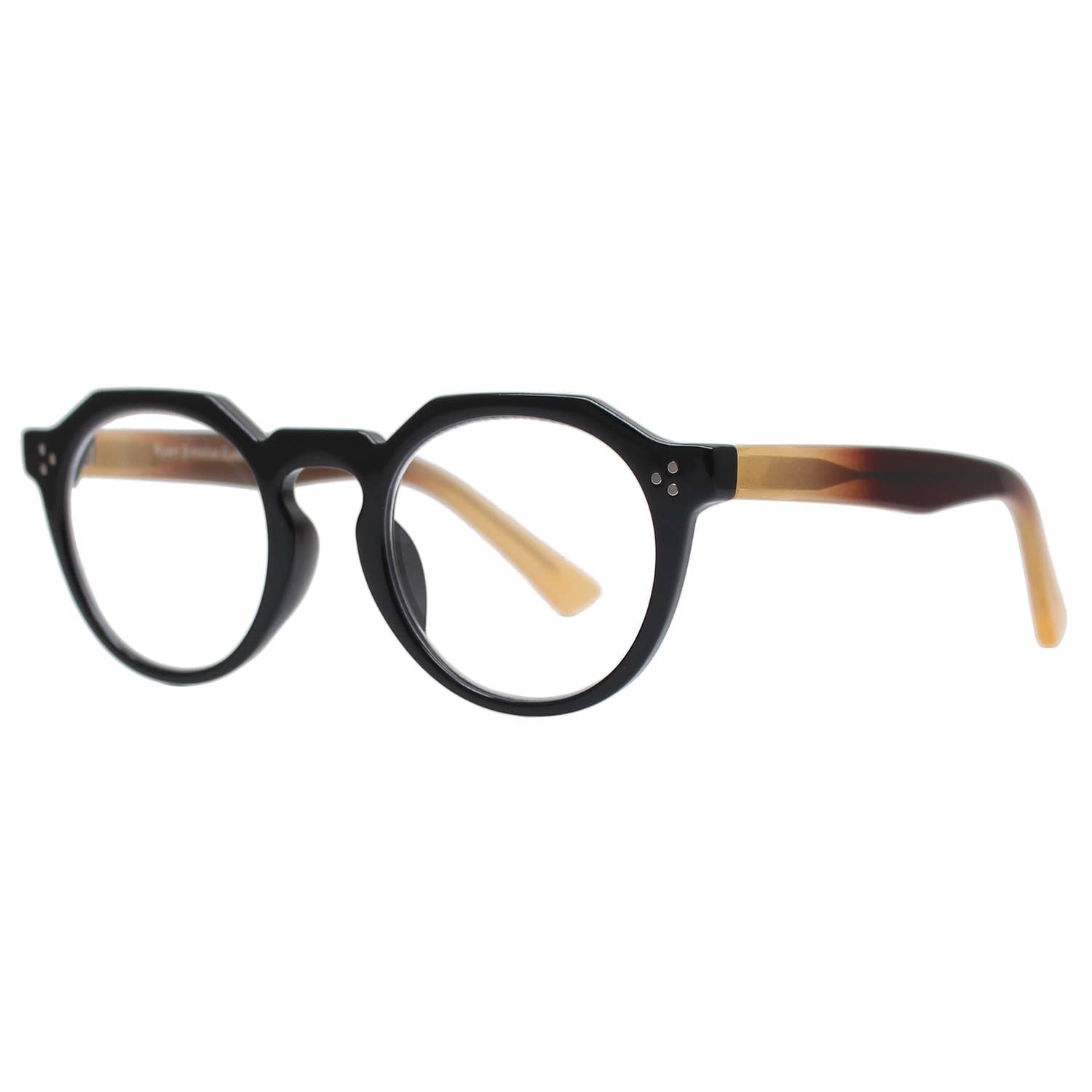 Parker - Black - Cream Temples