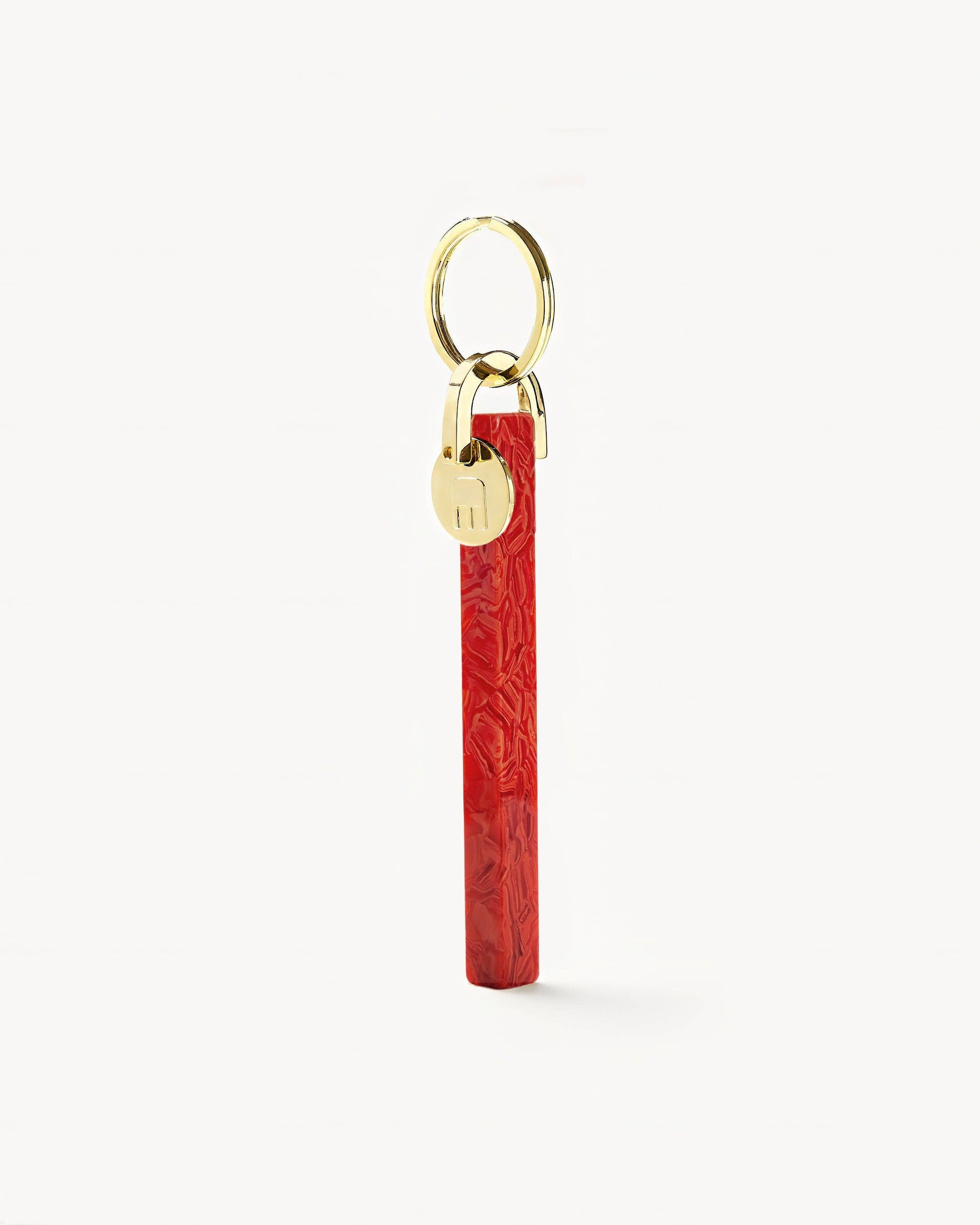 Poppy & Gold Bar Keychain