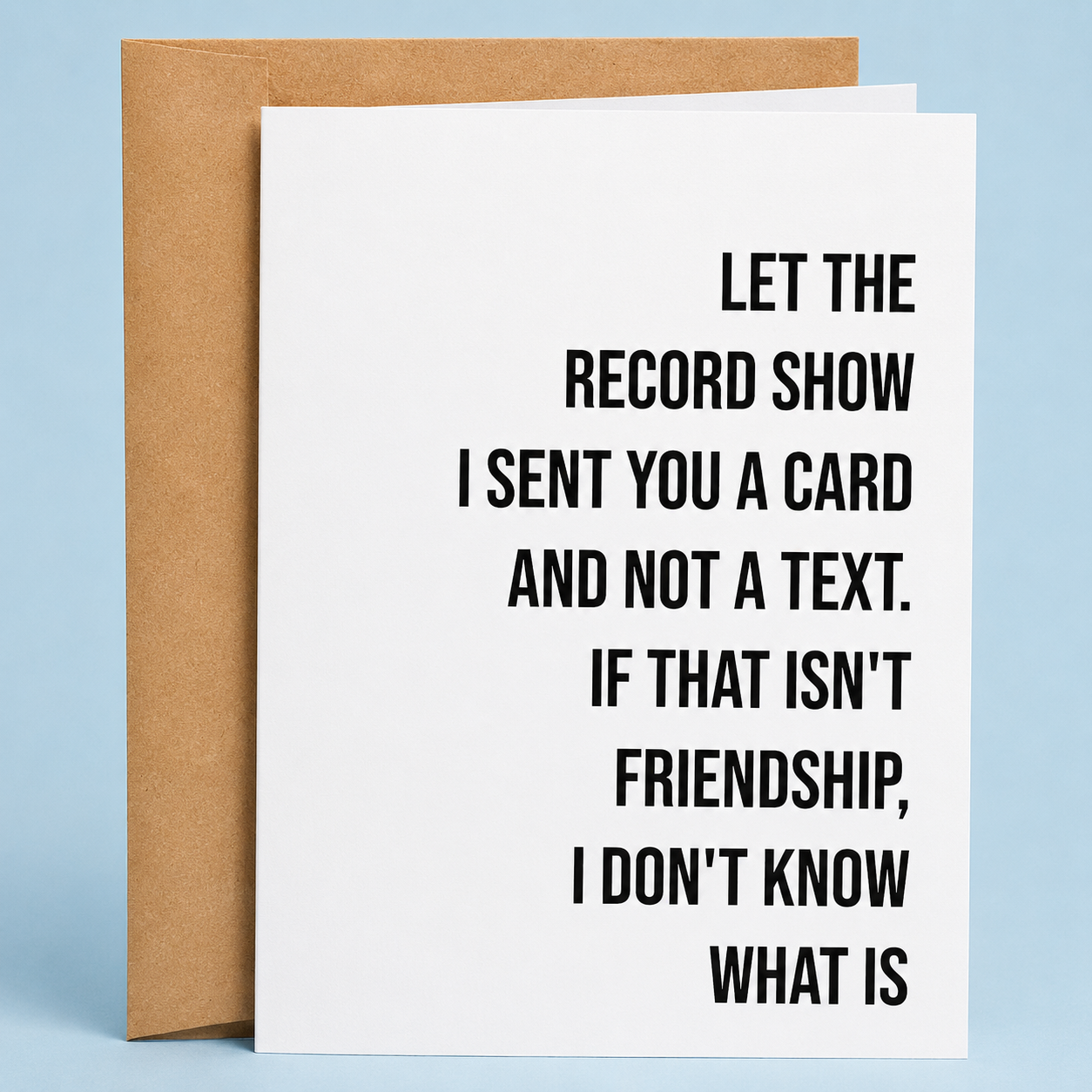 Let The Record Show Funny Birthday Card